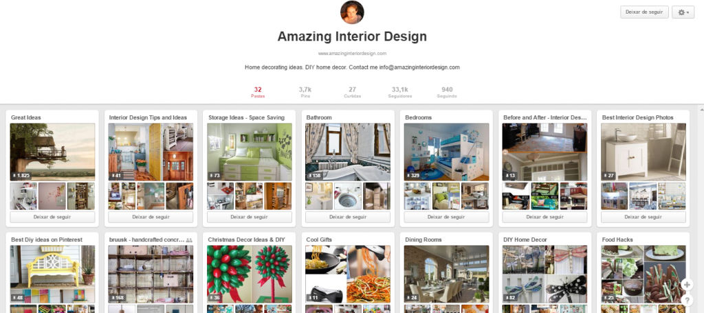 Pinterest for interior design