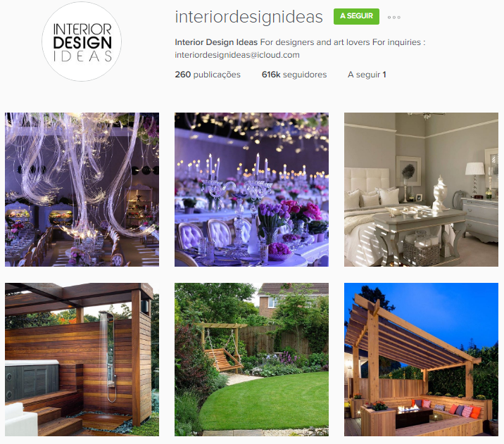 Interior design instagram