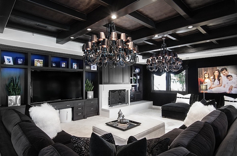 Black And White Modern Living Rooms